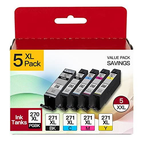 Canon 270 271 XL Ink Cartridges 5 Pack