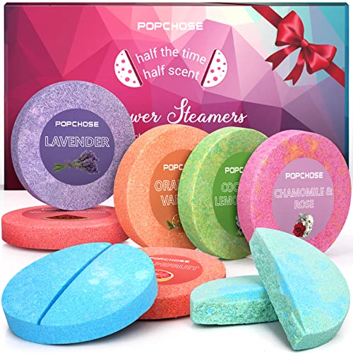 POPCHOSE Shower Steamers Aromatherapy - Self-Care and Spa Relaxation
