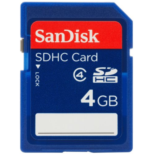 SanDisk 4GB Class 4 SDHC Flash Memory Card