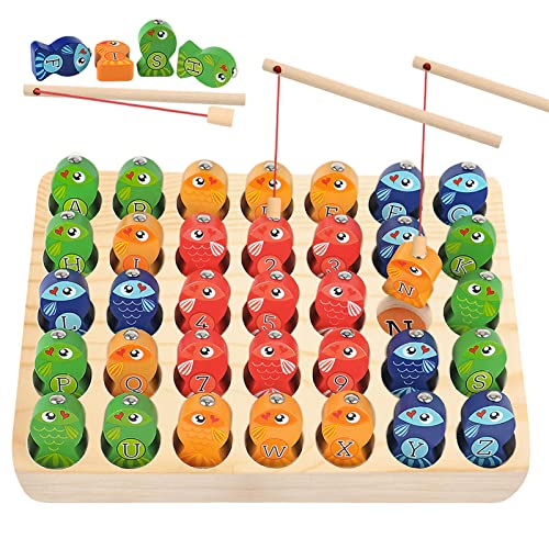 Wooden Magnetic Fishing Kids Toys Games