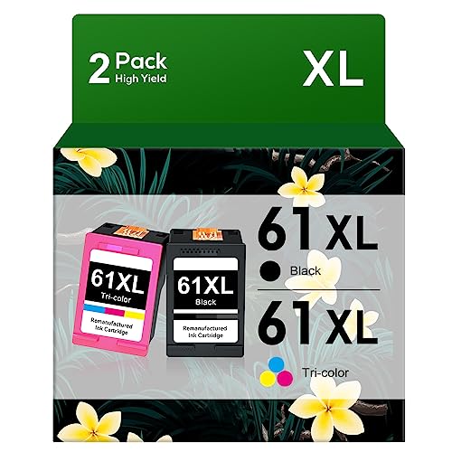 Jeostarky 61XL Ink Cartridge Combo Pack for HP Printers