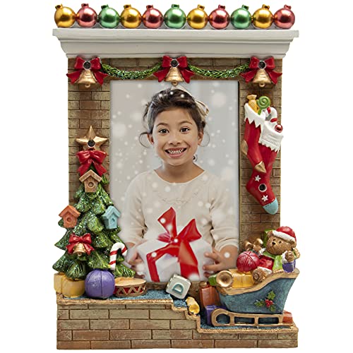 Light Up Christmas Resin Picture Frame
