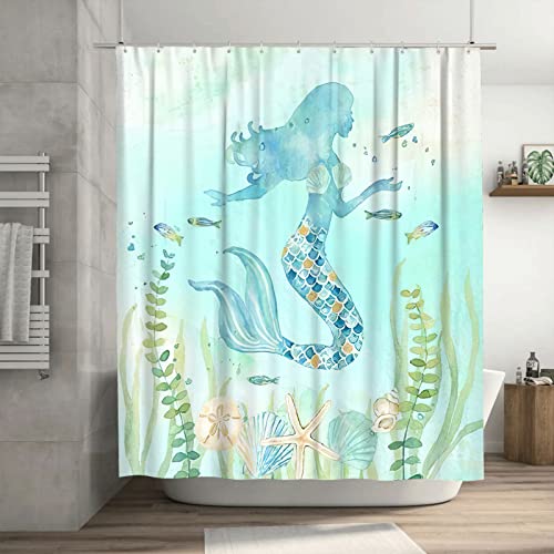 Ocean Mermaid Shower Curtain