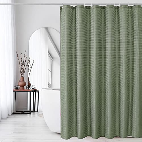 Luxurious Gibelle Sage Green Shower Curtain - Transform Your Bathroom into a Spa Getaway