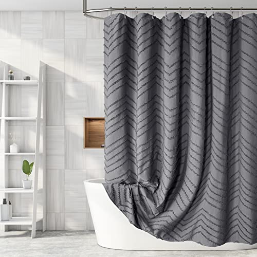 Boho Gray Shower Curtain