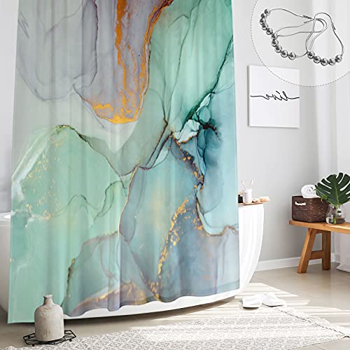 Gibelle Abstract Marble Shower Curtain