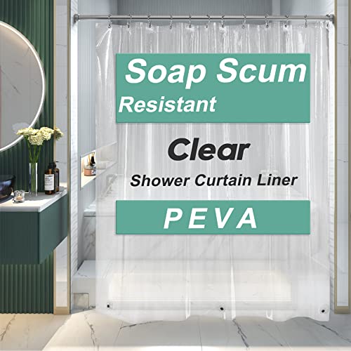 AmazerBath Extra Long Clear Shower Curtain Liner