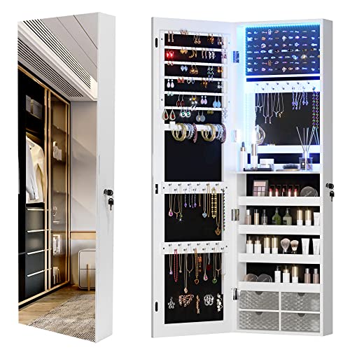 LED Jewelry Mirror Cabinet