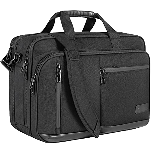 VANKEAN Laptop Briefcase, Water Repellent & Expandable Messenger Bag