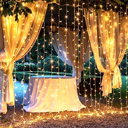 300 LED Curtain Lights for Bedroom