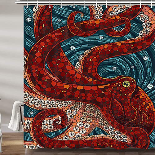 JAWO Octopus Shower Curtain