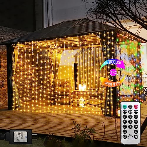 ZAIYW Curtain Lights - Dual Color Changing Fairy Lights for Indoor and Outdoor Decor