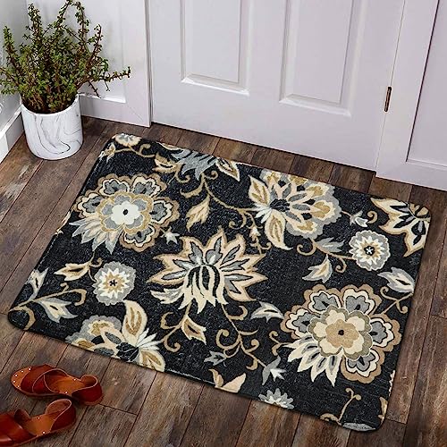 Lahome Floral Washable Area Rugs