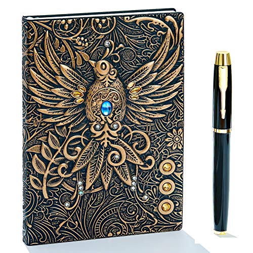 Embossed Leather Journal Notebook