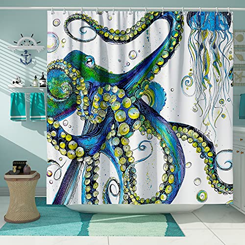 Octopus Shower Curtain for a Whimsical Bathroom