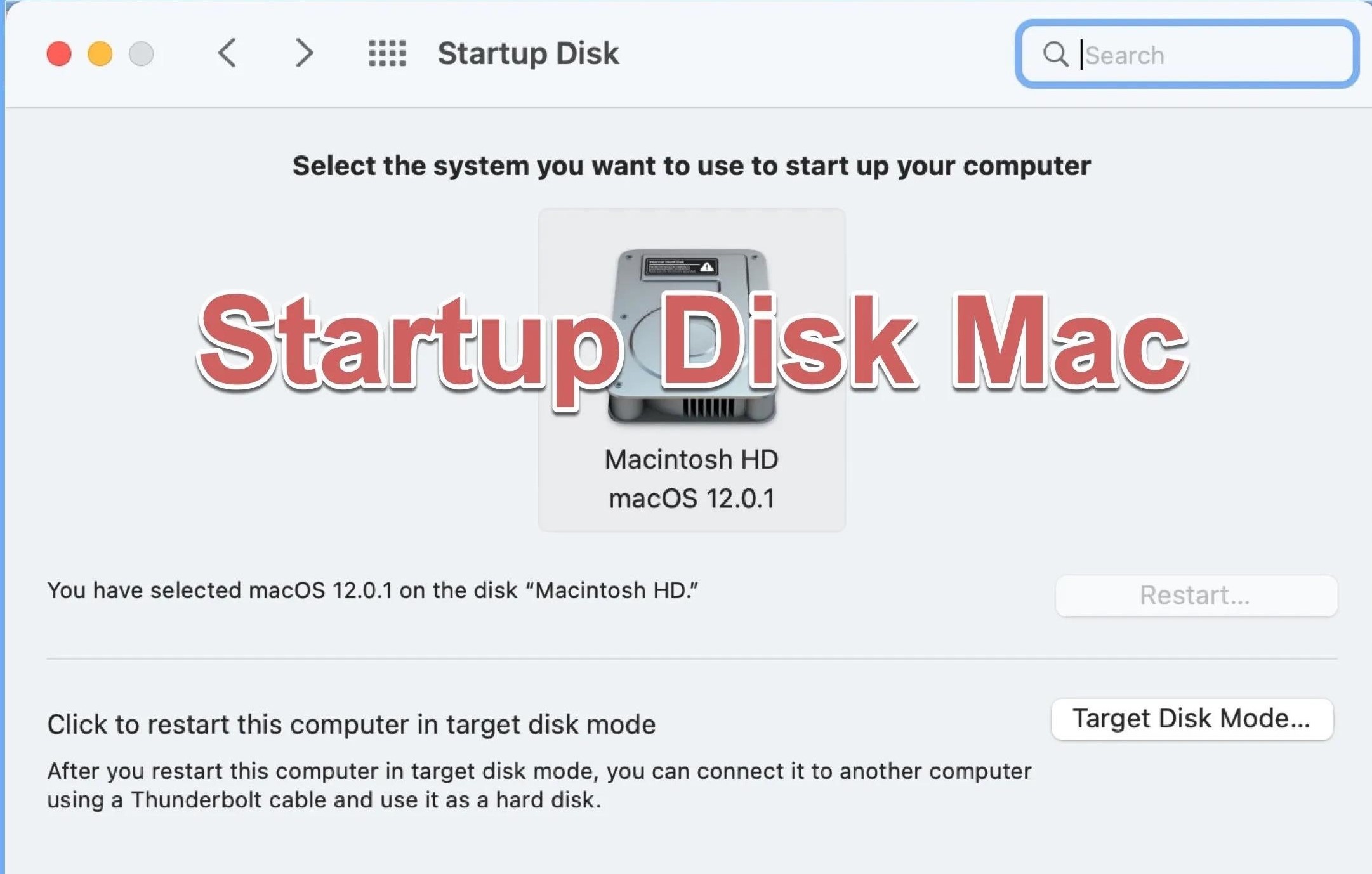 Back Up Your Startup Disk Using Disk Utility