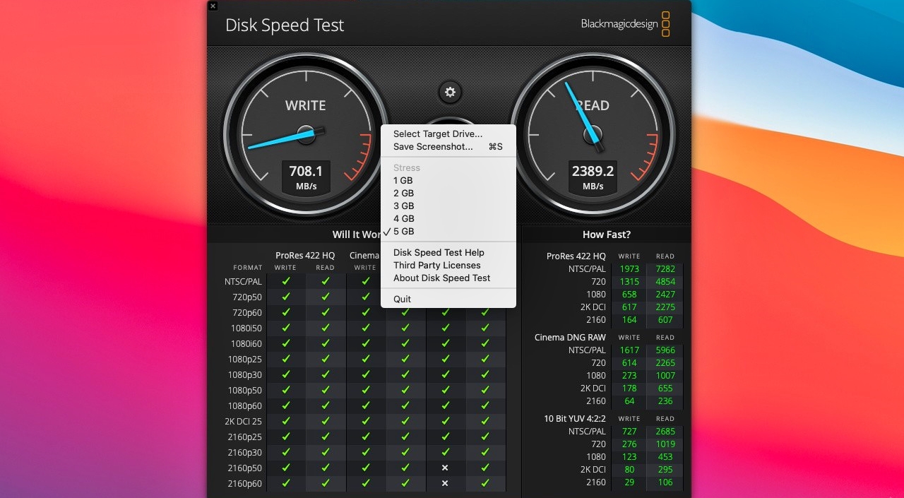 Blackmagic Disk Speed Test: How Fast Are Your Mac’s Drives?