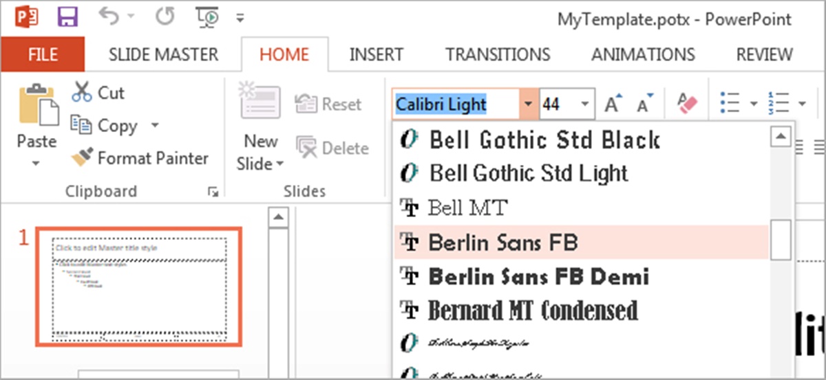 Change The Default Font In PowerPoint Text Boxes