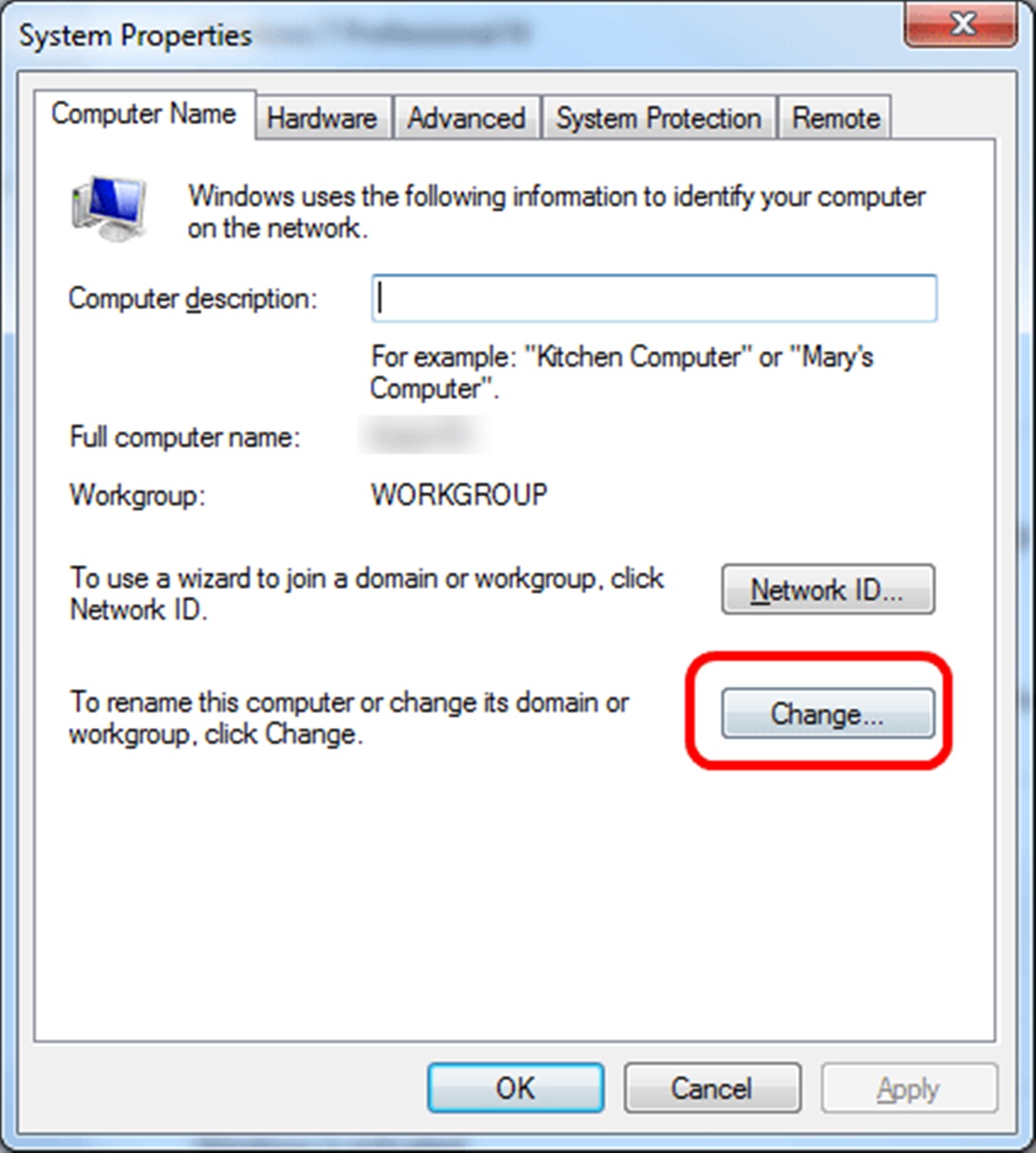Configure The Mac And Windows Workgroup Name