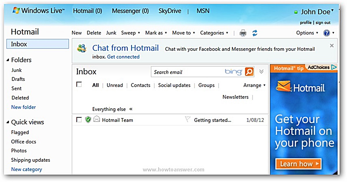 Exchanging Instant Messages In Windows Live Hotmail