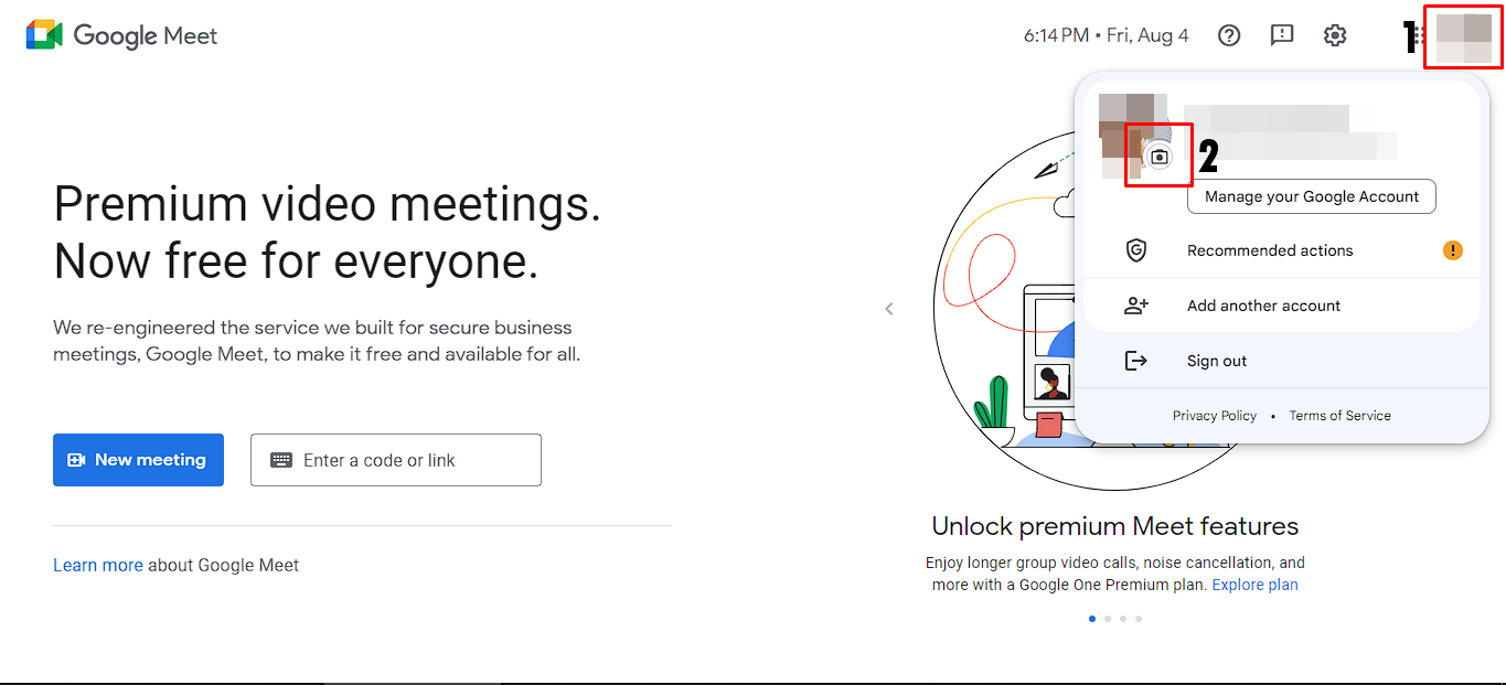 How To Add A Picture To Your Google Meet Profile