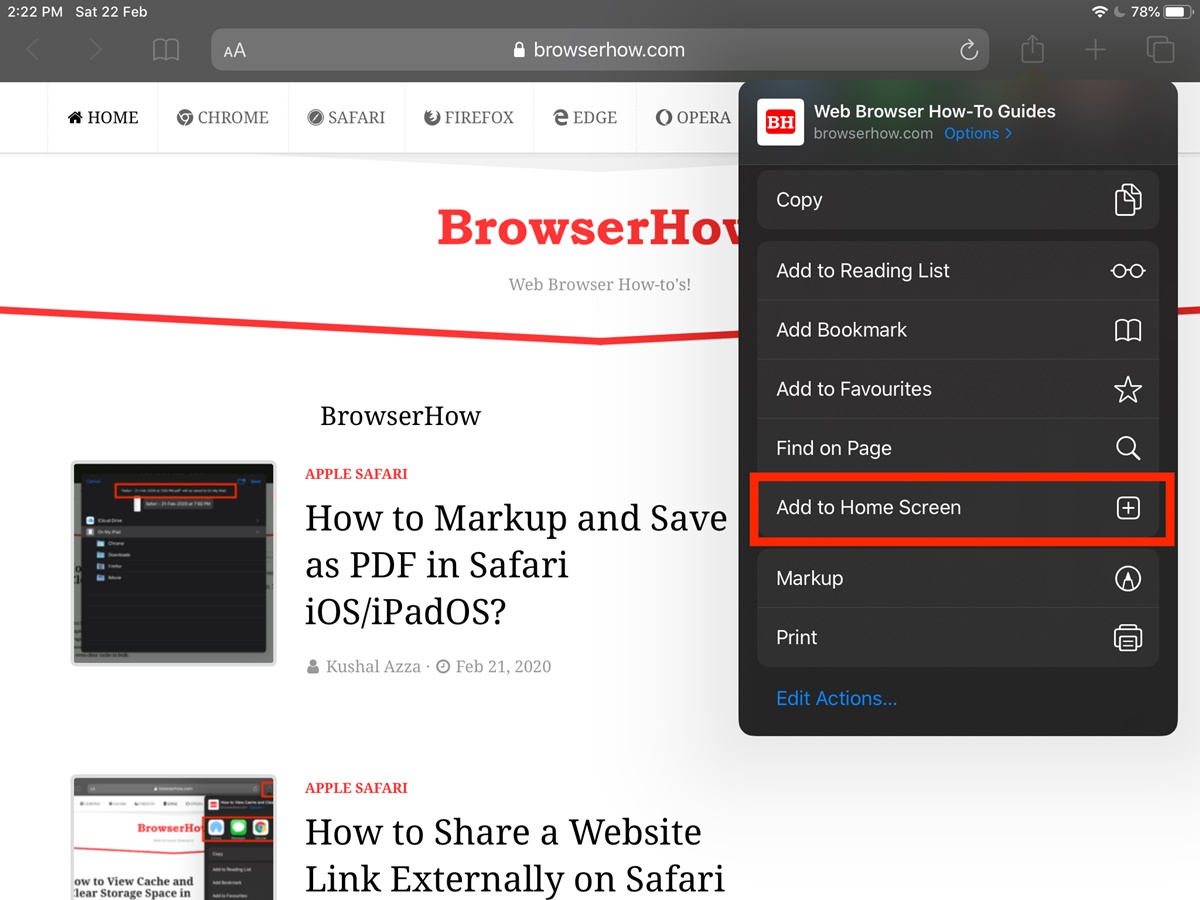 How To Add Safari Website Shortcuts To IPad’s Home Screen