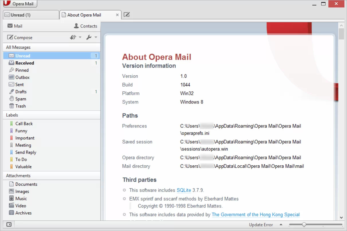 How To Back Up Opera Mail Messages