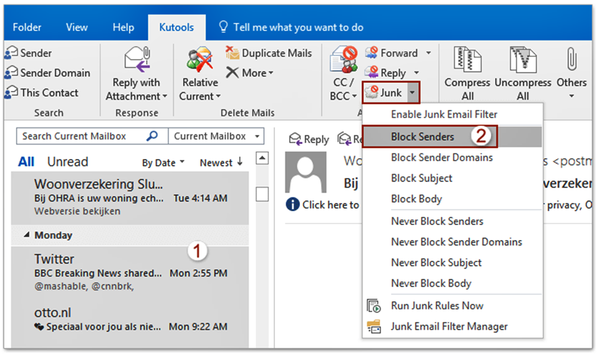 How To Block An Email Address In Outlook Mail