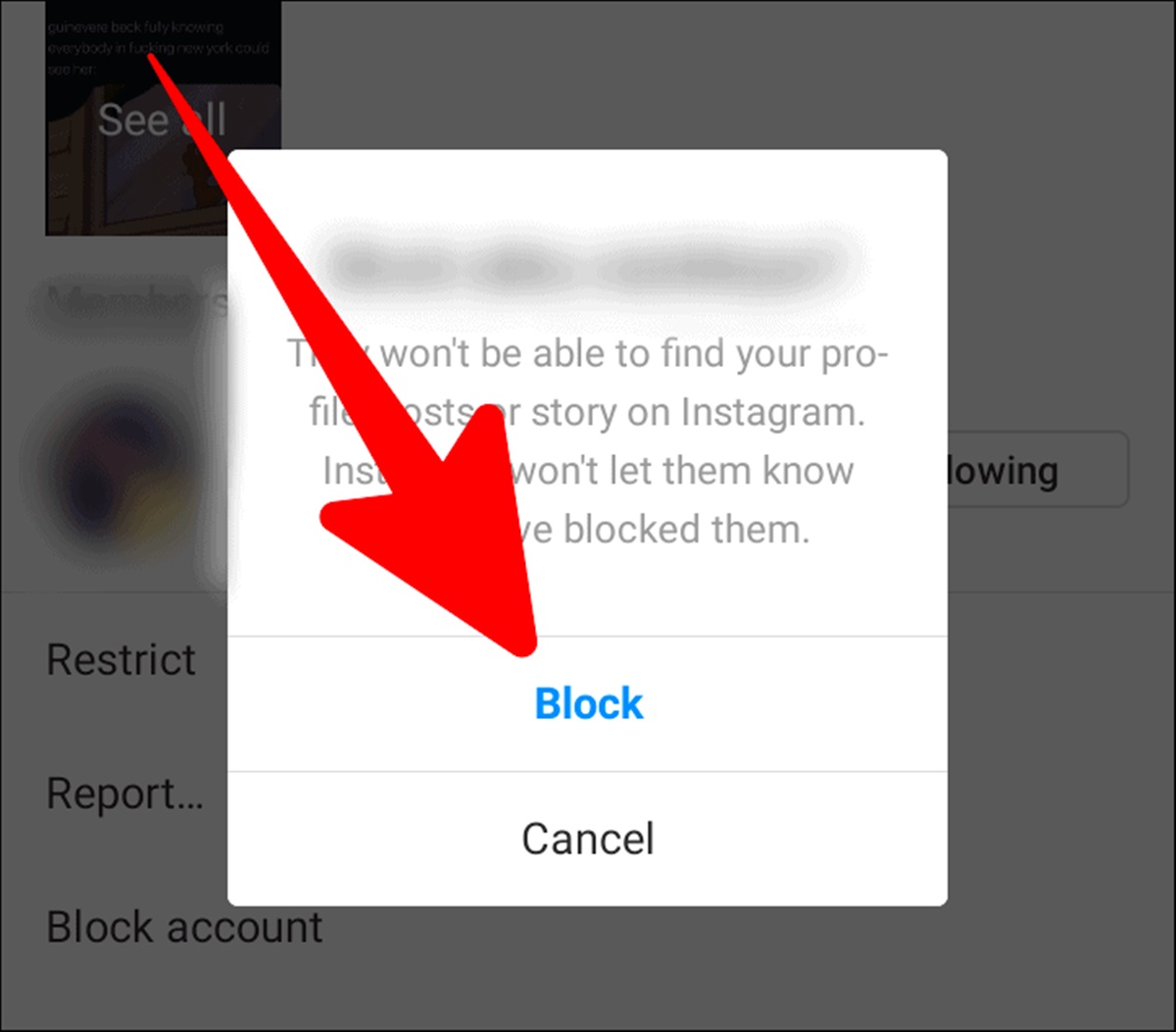 How To Block Someone On Instagram