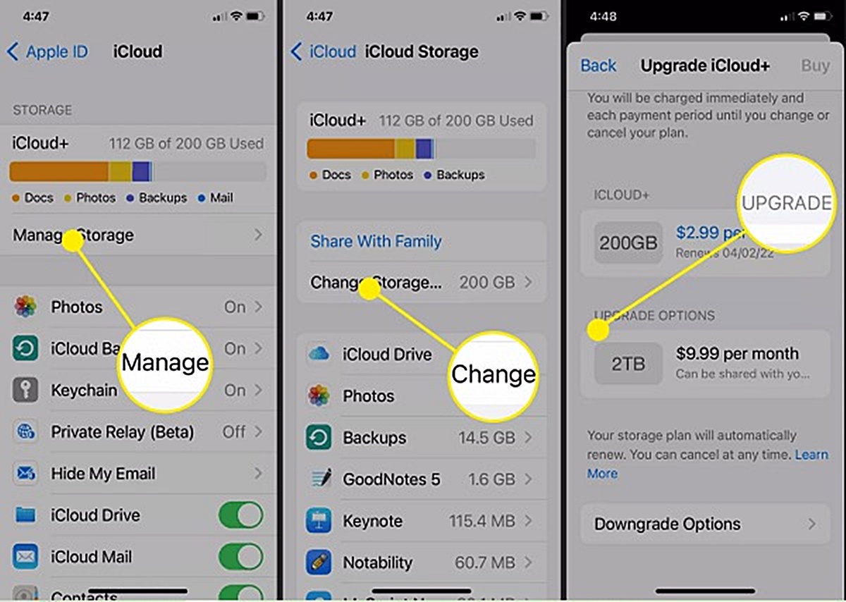 How To Buy Storage On iPhone