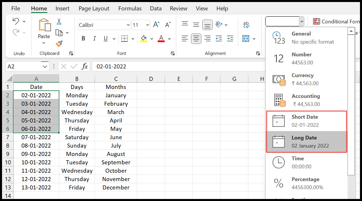 How To Change Date Formats In Excel