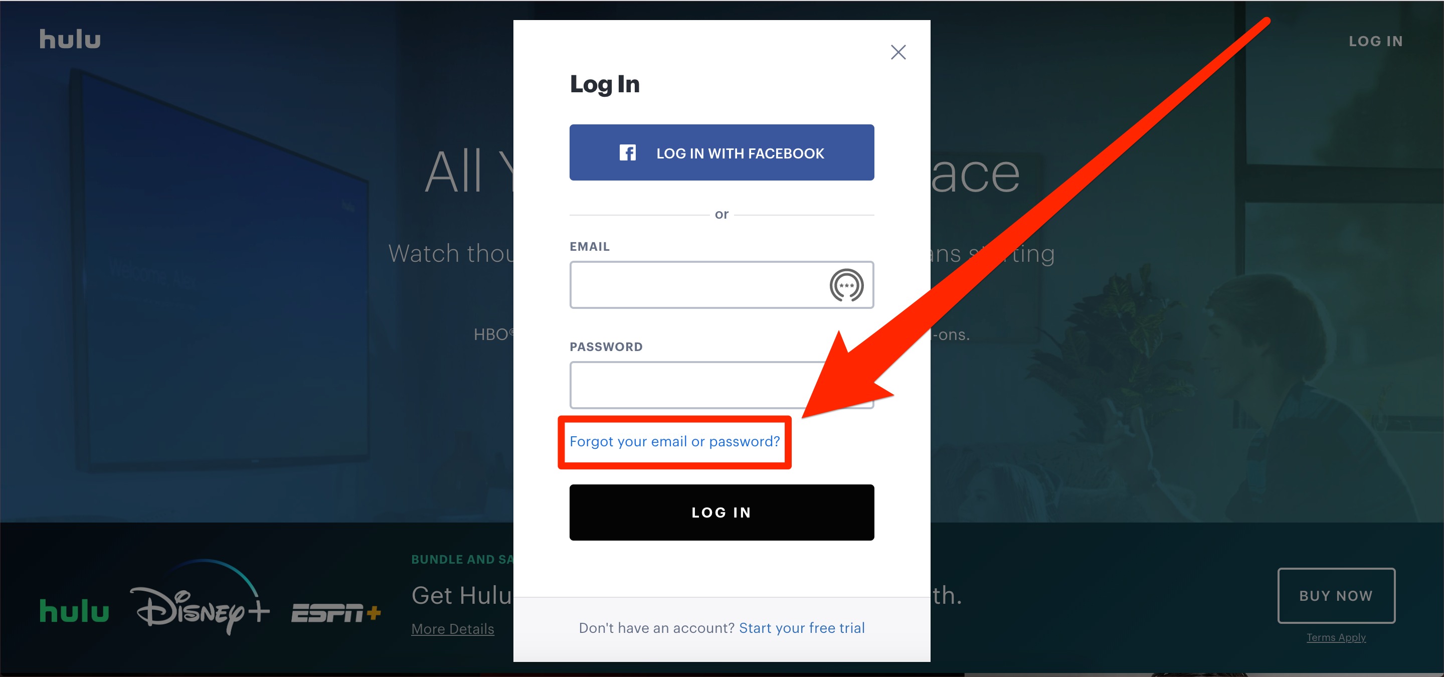 How To Change Or Reset A Hulu Password