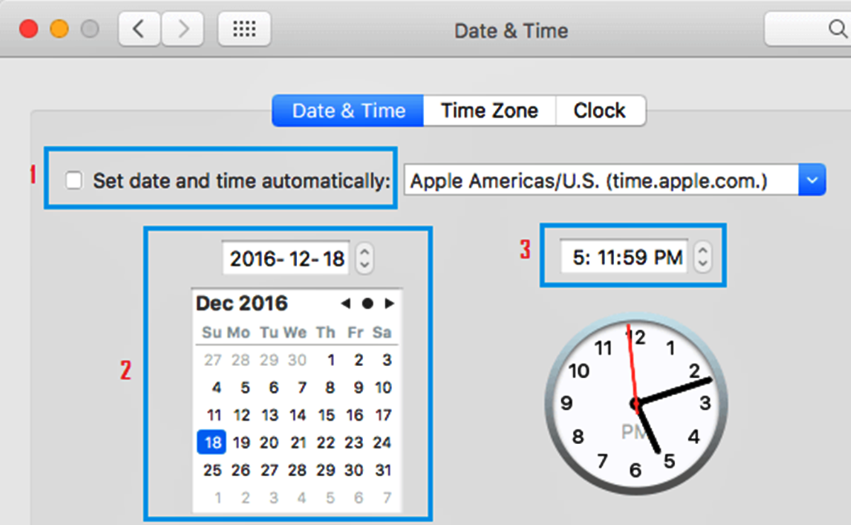 How To Change The Date And Time On A Mac Manually