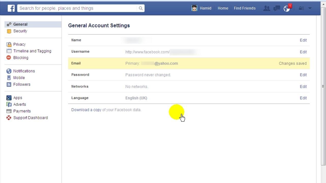 How To Change Your Email Address On Facebook