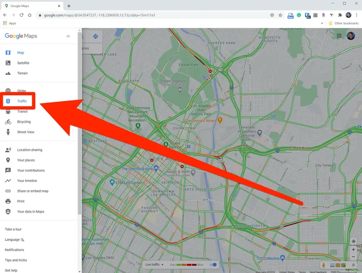 How To Check Real-Time Traffic In Google Maps