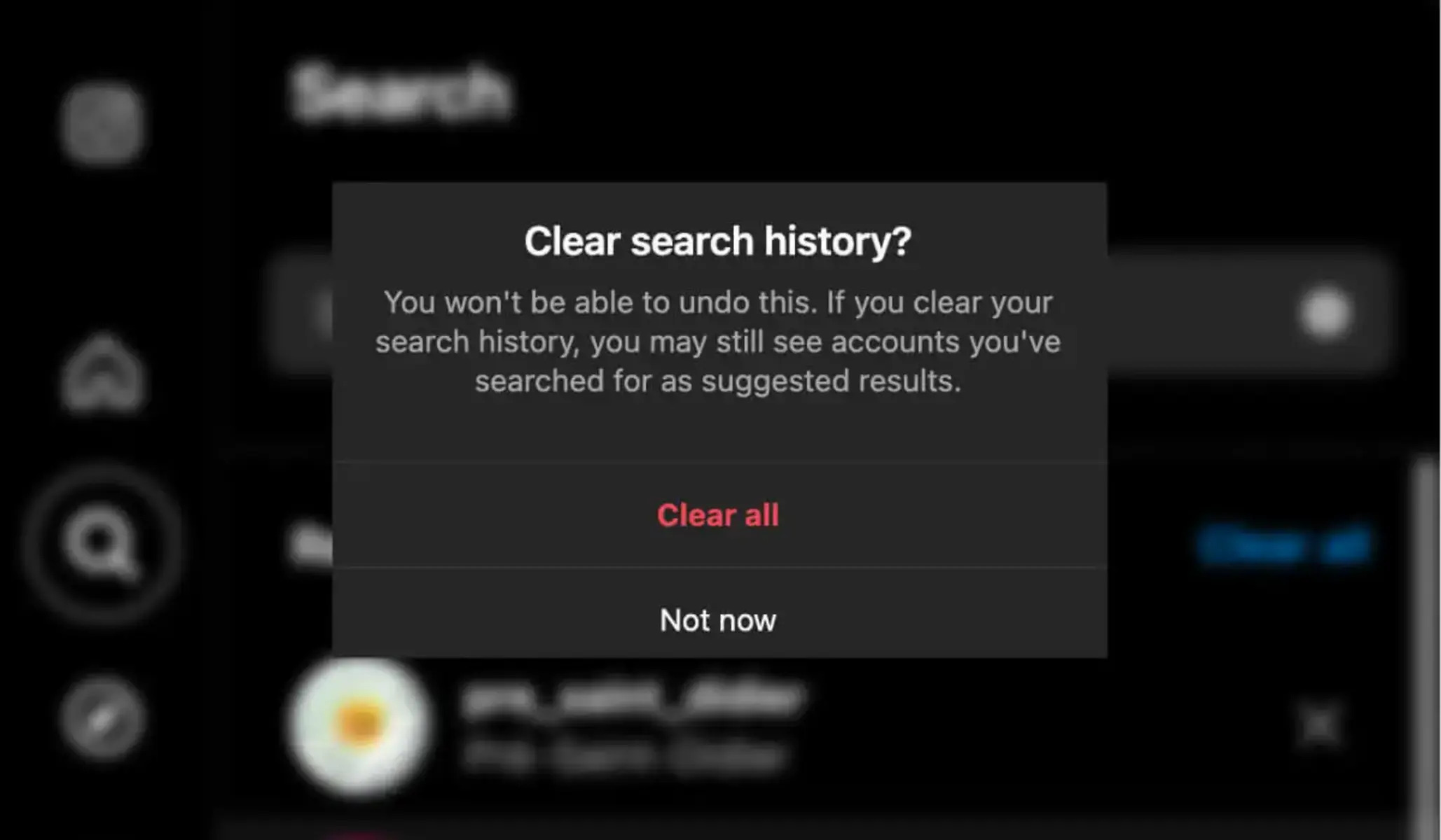 How To Clear Your Instagram Search History