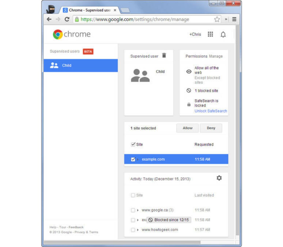 How To Configure Parental Controls In Google Chrome
