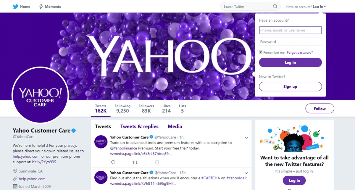 How To Contact Yahoo For Support Information