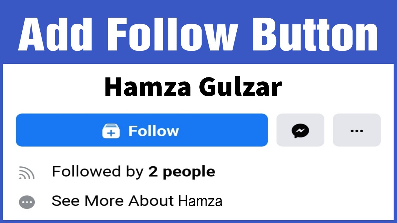 How To Create A Follow Button On Facebook