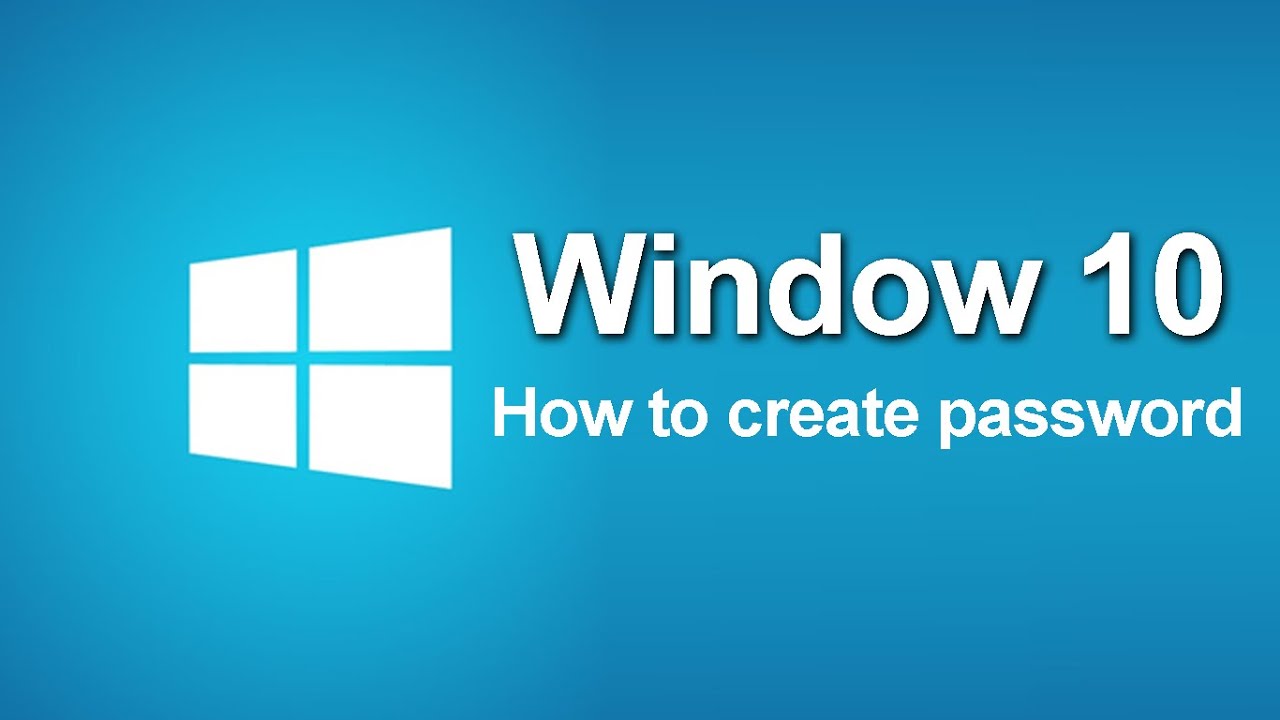 How To Create A Password In Windows