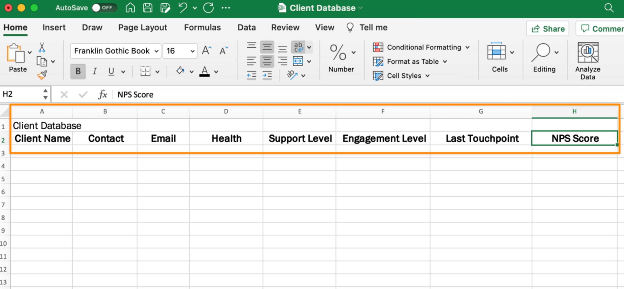 How To Create An Excel Database
