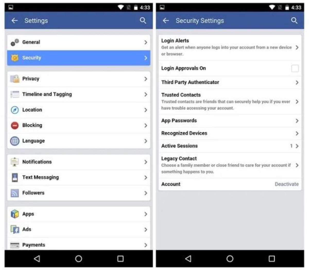 How To Deactivate Facebook On Android