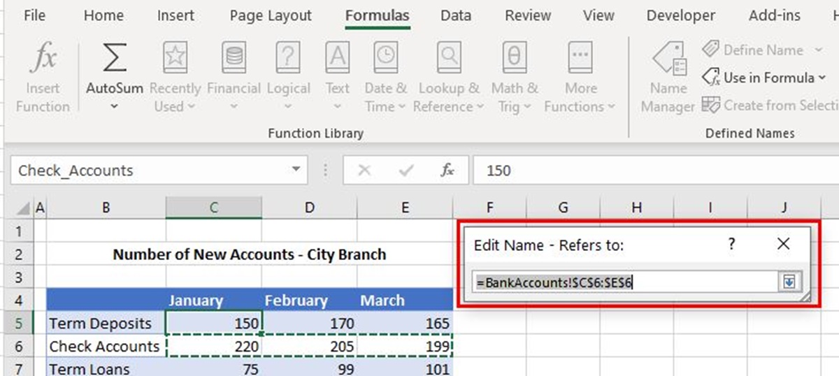 How To Define And Edit A Named Range In Excel