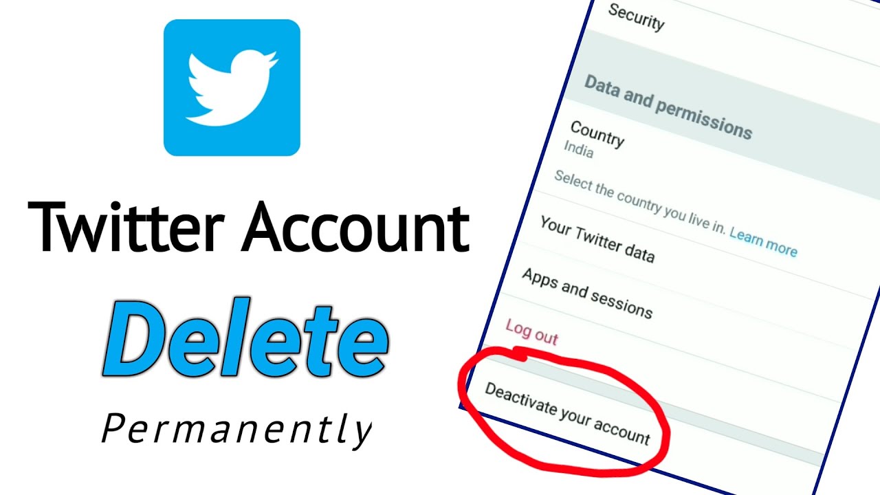 How To Delete A Twitter Account Permanently
