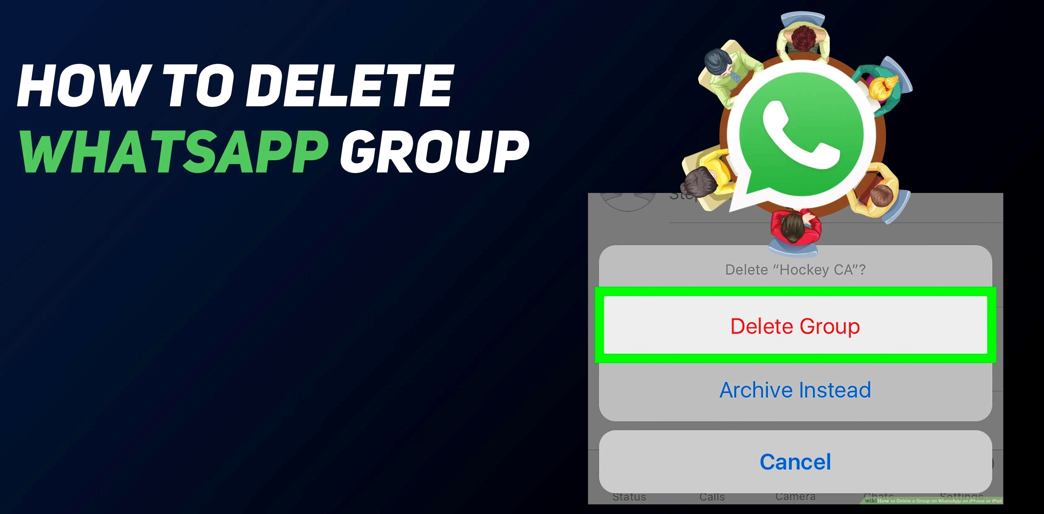 How To Delete A WhatsApp Group