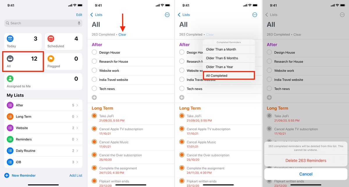 How To Delete Reminders On IPhone