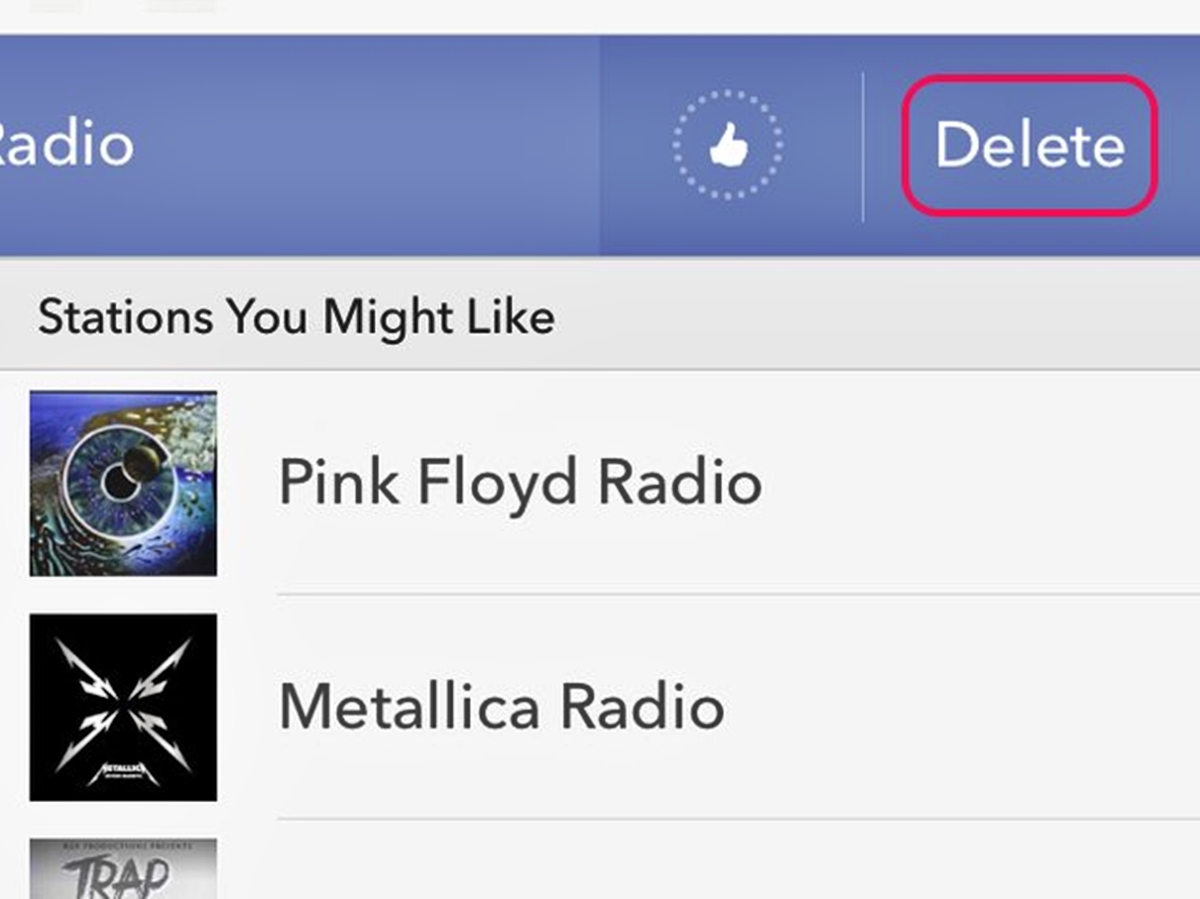 How To Delete Stations On Pandora