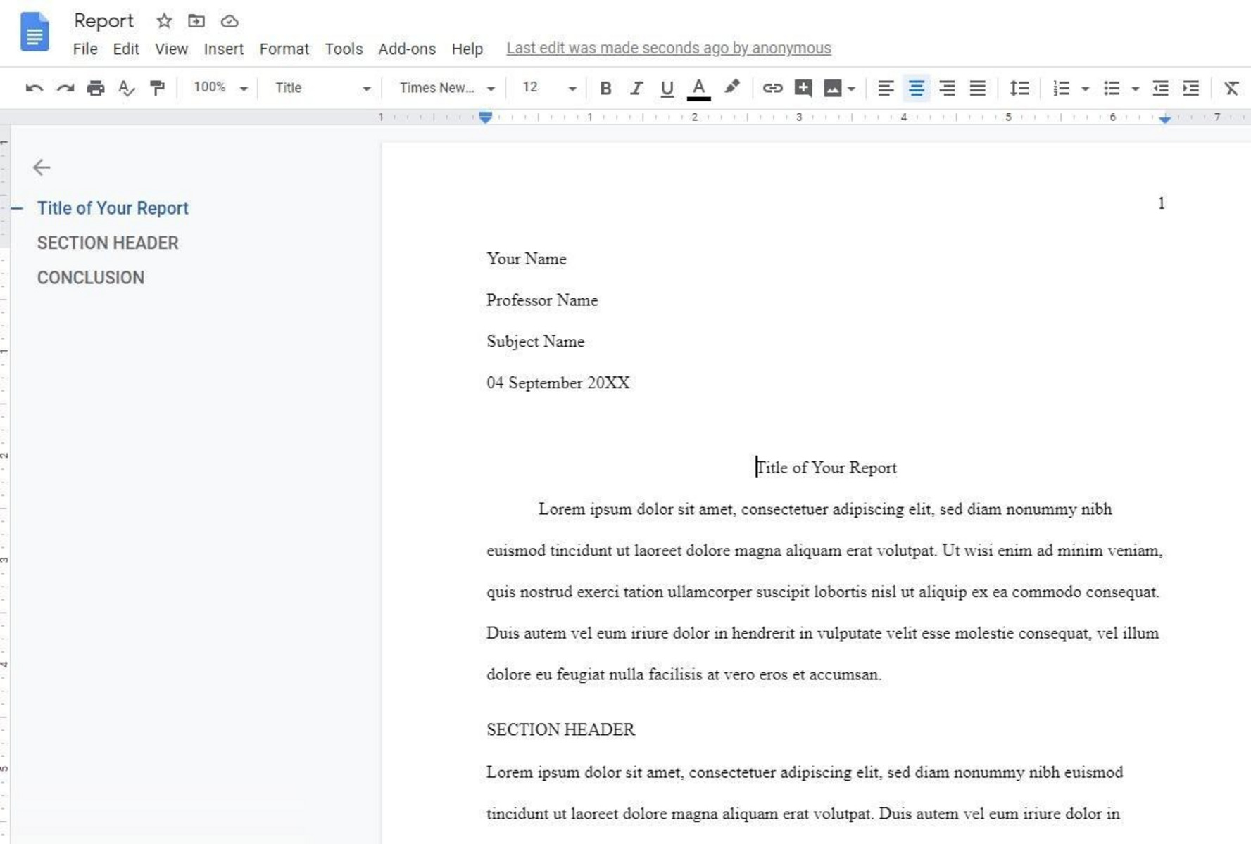How To Do MLA Format On Google Docs