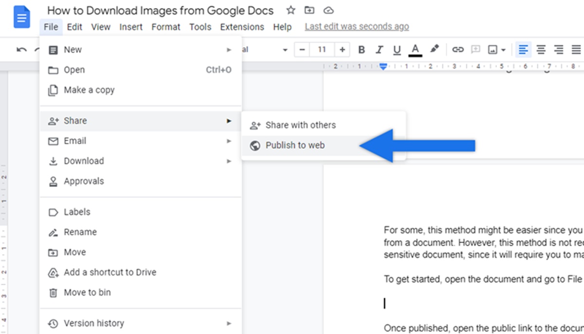 How To Download An Image From Google Docs