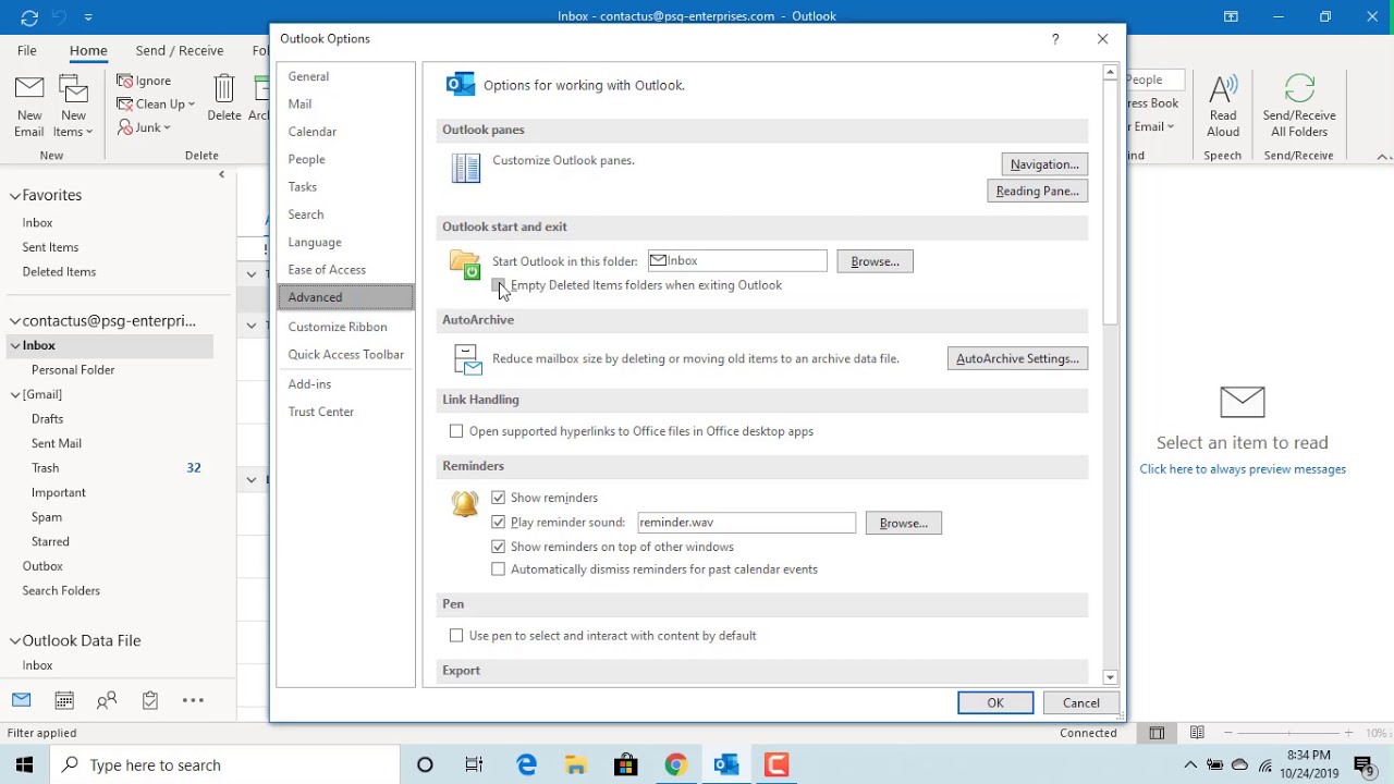 How To Empty Deleted Items And Junk Folders Fast In Outlook.com